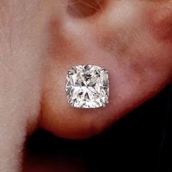 Brilliant Cushion Cut Stud Earrings